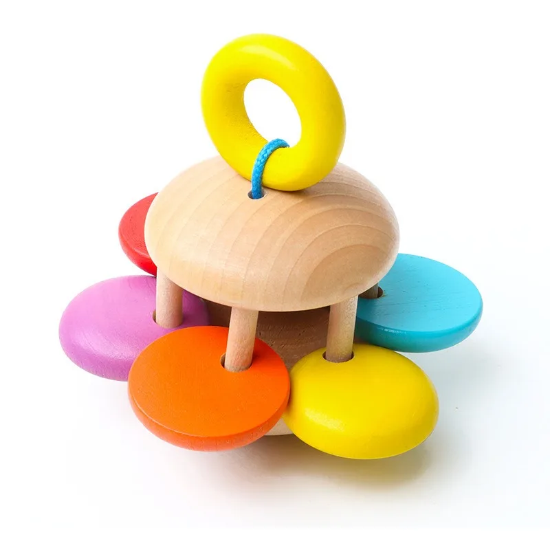 Bộ lục lạc bằng gỗ cấp thực phẩm an toàn - Quà tặng chuông đồ chơi cho bé Montessori 4