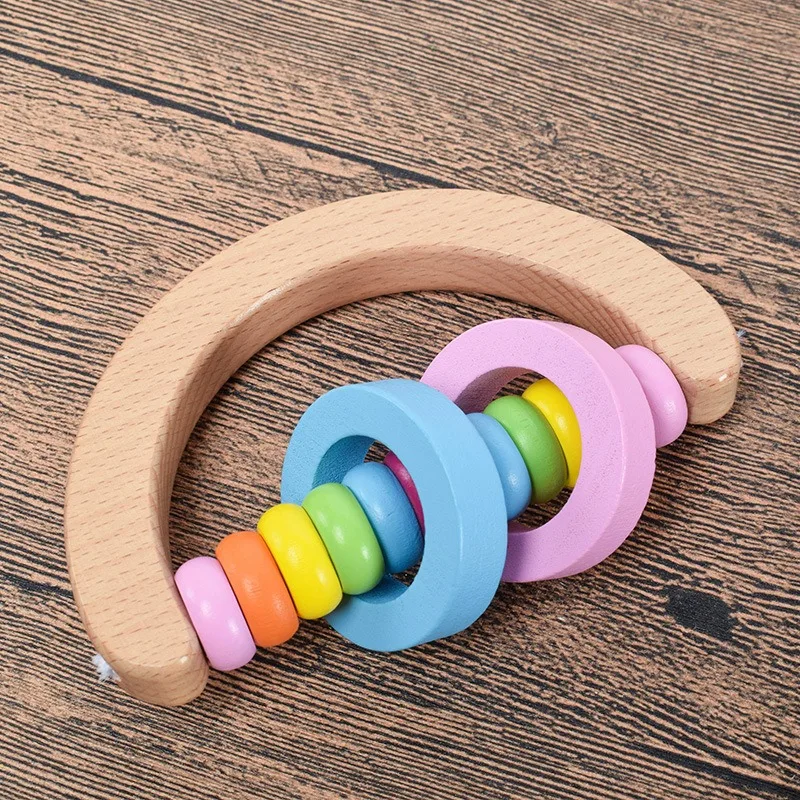Bộ lục lạc bằng gỗ cấp thực phẩm an toàn - Quà tặng chuông đồ chơi cho bé Montessori 5
