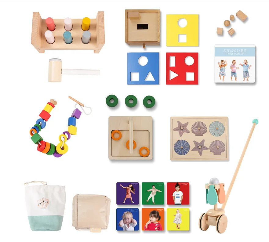 Wooden Montessori Educational Baby Toy Set - Made In China 6