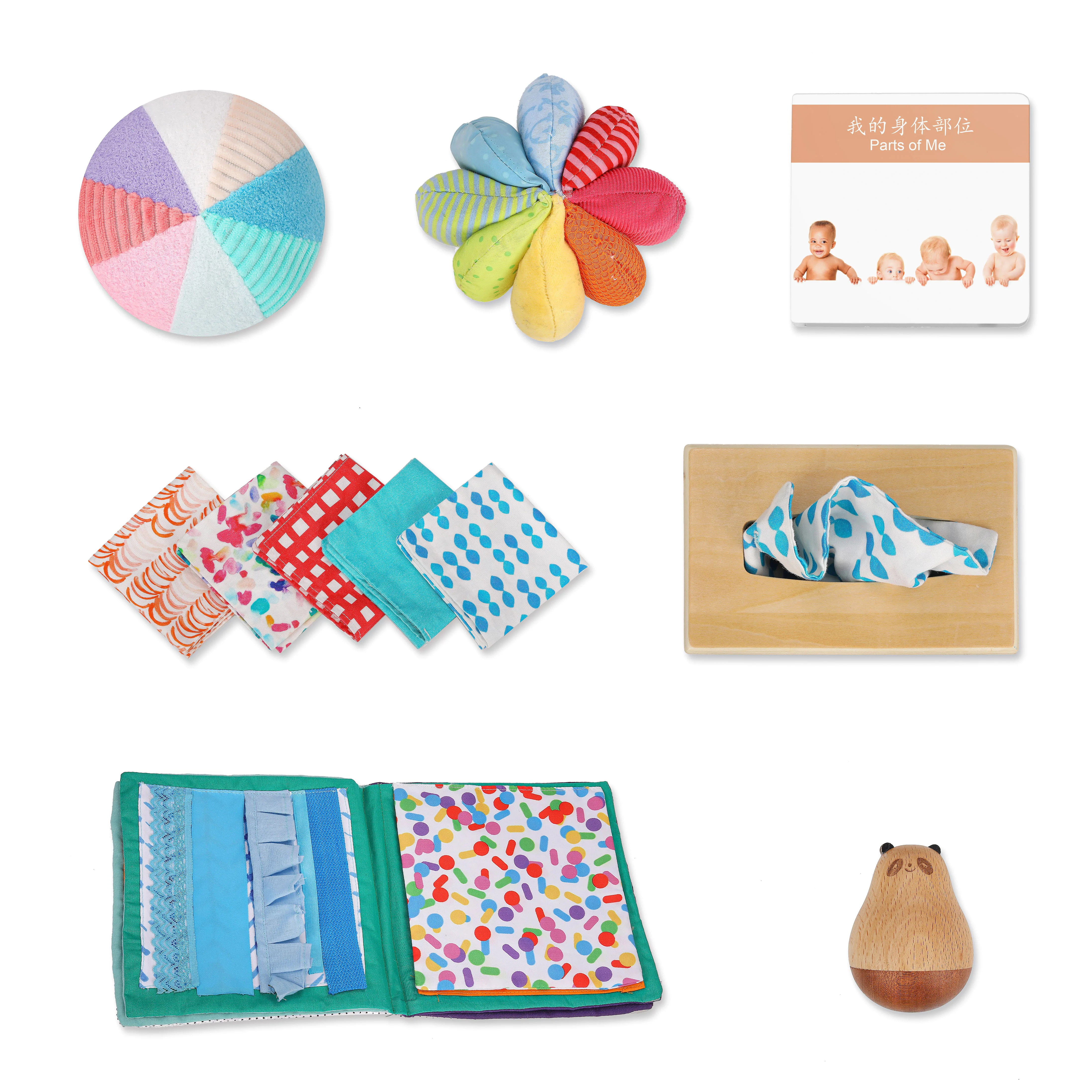 Hộp đăng ký đồ chơi giáo dục bằng gỗ Montessori cho bé/trẻ mới biết đi 5-6 tháng 1