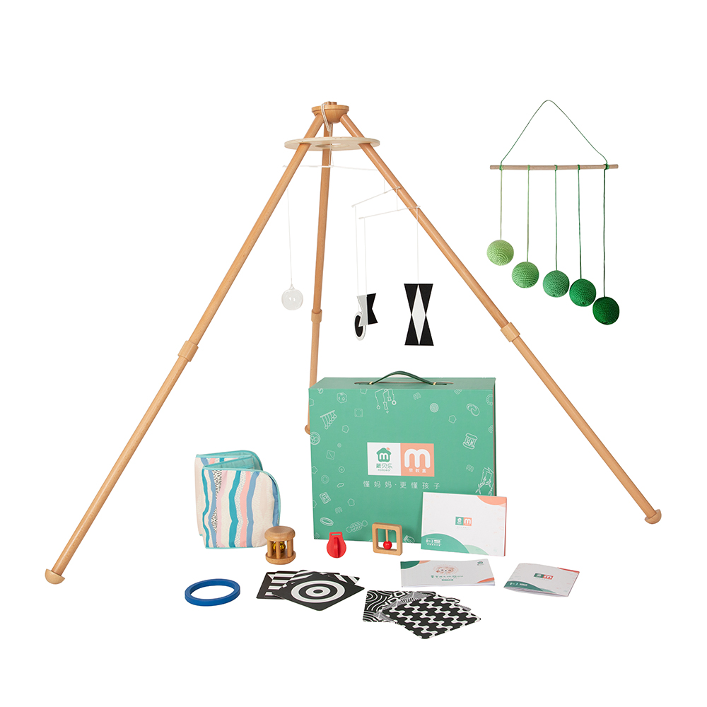 Hộp đăng ký bằng gỗ Montessori dành cho trẻ 0-12 tháng 2