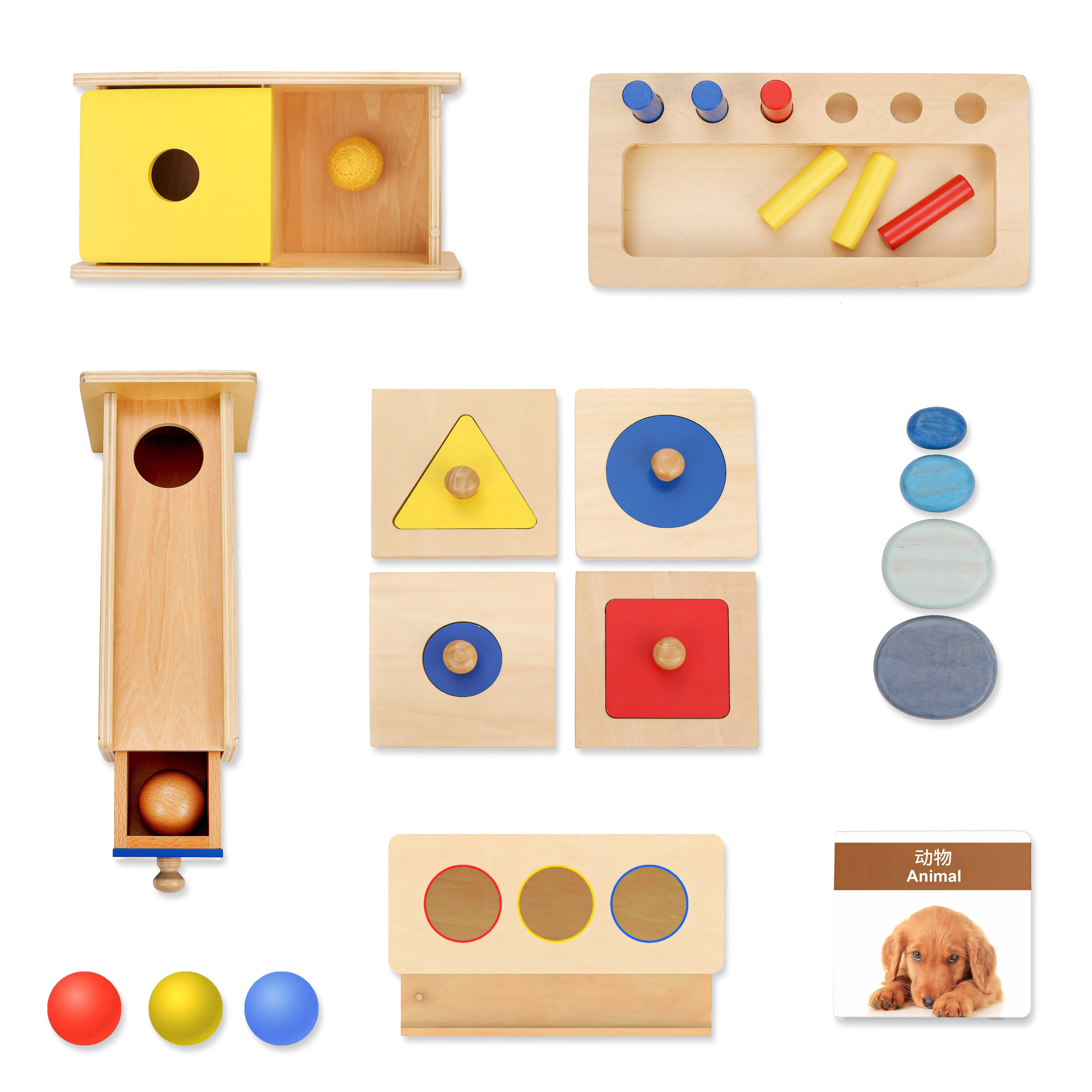 Caja de actividades Montessori de madera para niños de 11 a 12 años de aprendizaje educativo 4