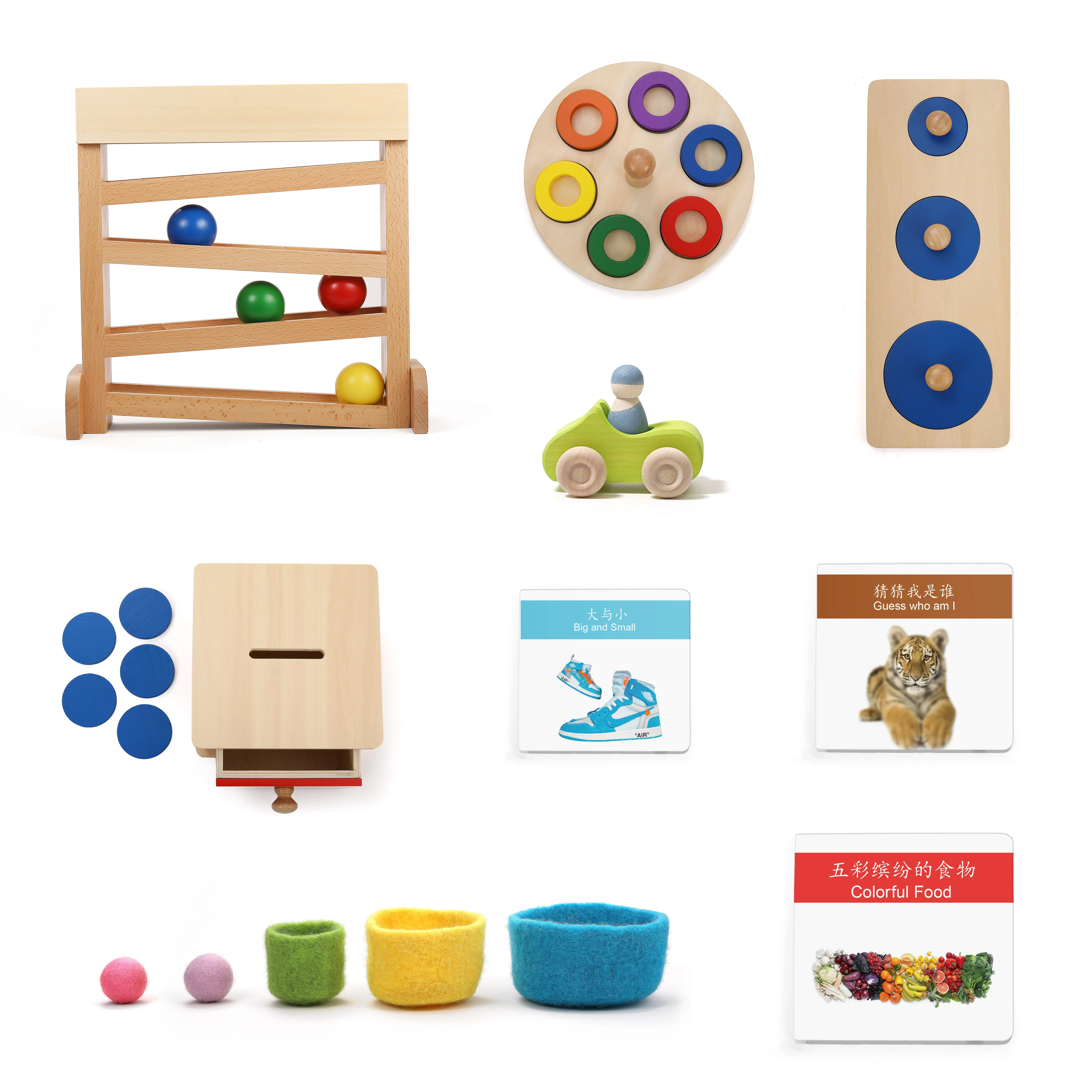 Montessori Baby Wooden Educational Toys - Learning Subscription Box 1