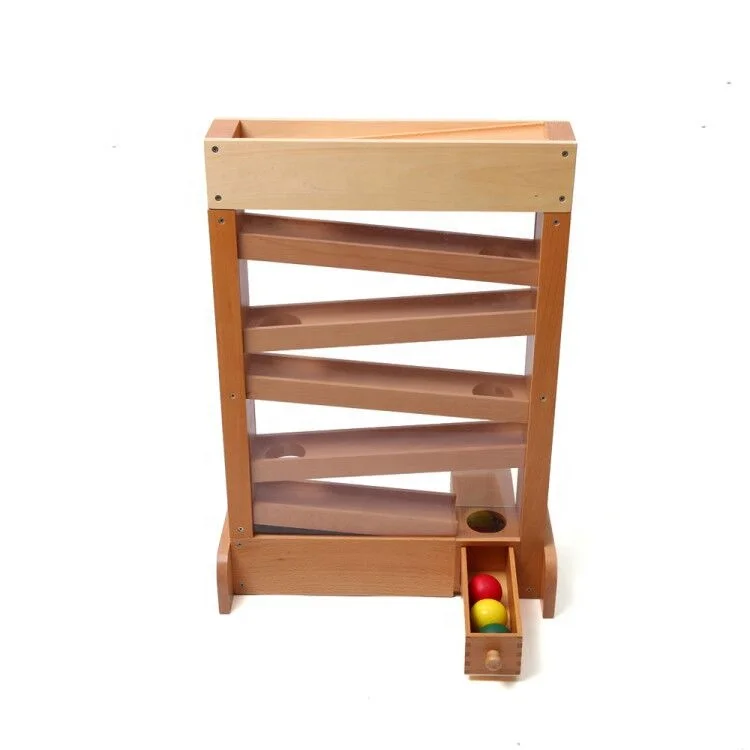 Montessori Educational Kids Toys: Visual Tracker Ball - Beech Wood 5