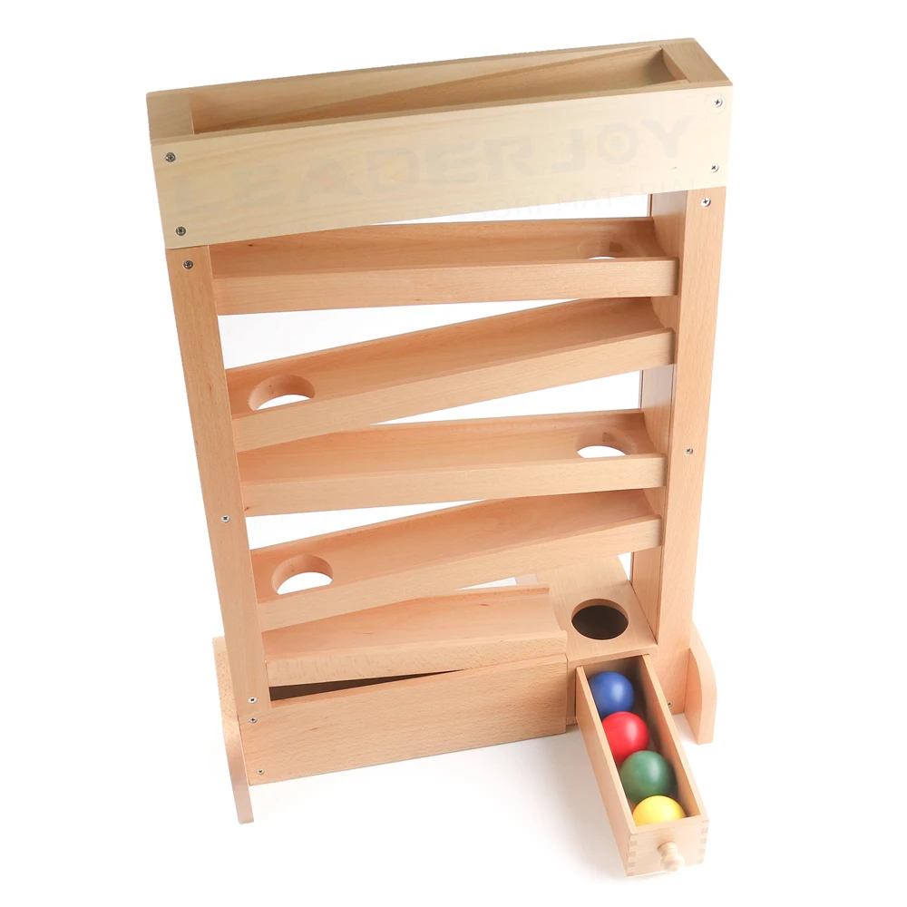 Montessori Educational Kids Toys: Visual Tracker Ball - Beech Wood 1