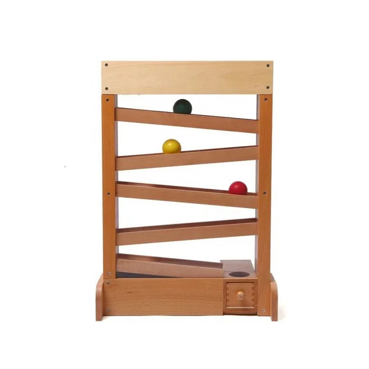 Montessori Educational Kids Toys: Visual Tracker Ball - Beech Wood 3