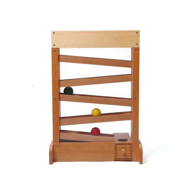 Montessori Educational Kids Toys: Visual Tracker Ball - Beech Wood 4