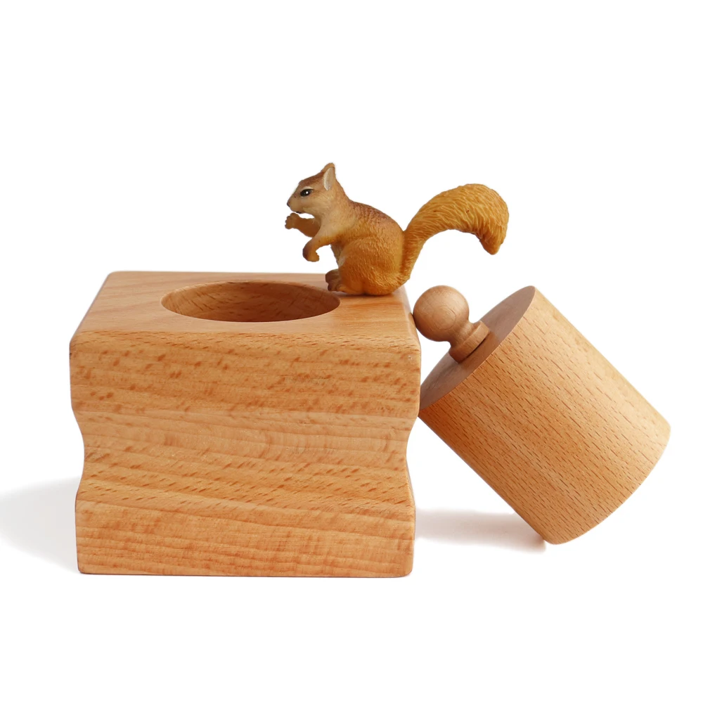 Khối trụ gỗ Montessori dành cho giáo dục sớm 2