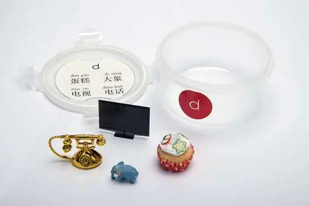 Các đồ vật âm thanh bính âm tiếng Trung Montessori có hộp để học ngôn ngữ giáo dục 4