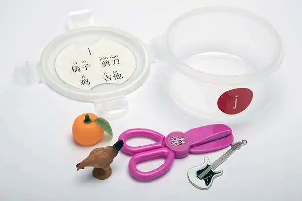 Các đồ vật âm thanh bính âm tiếng Trung Montessori có hộp để học ngôn ngữ giáo dục 2