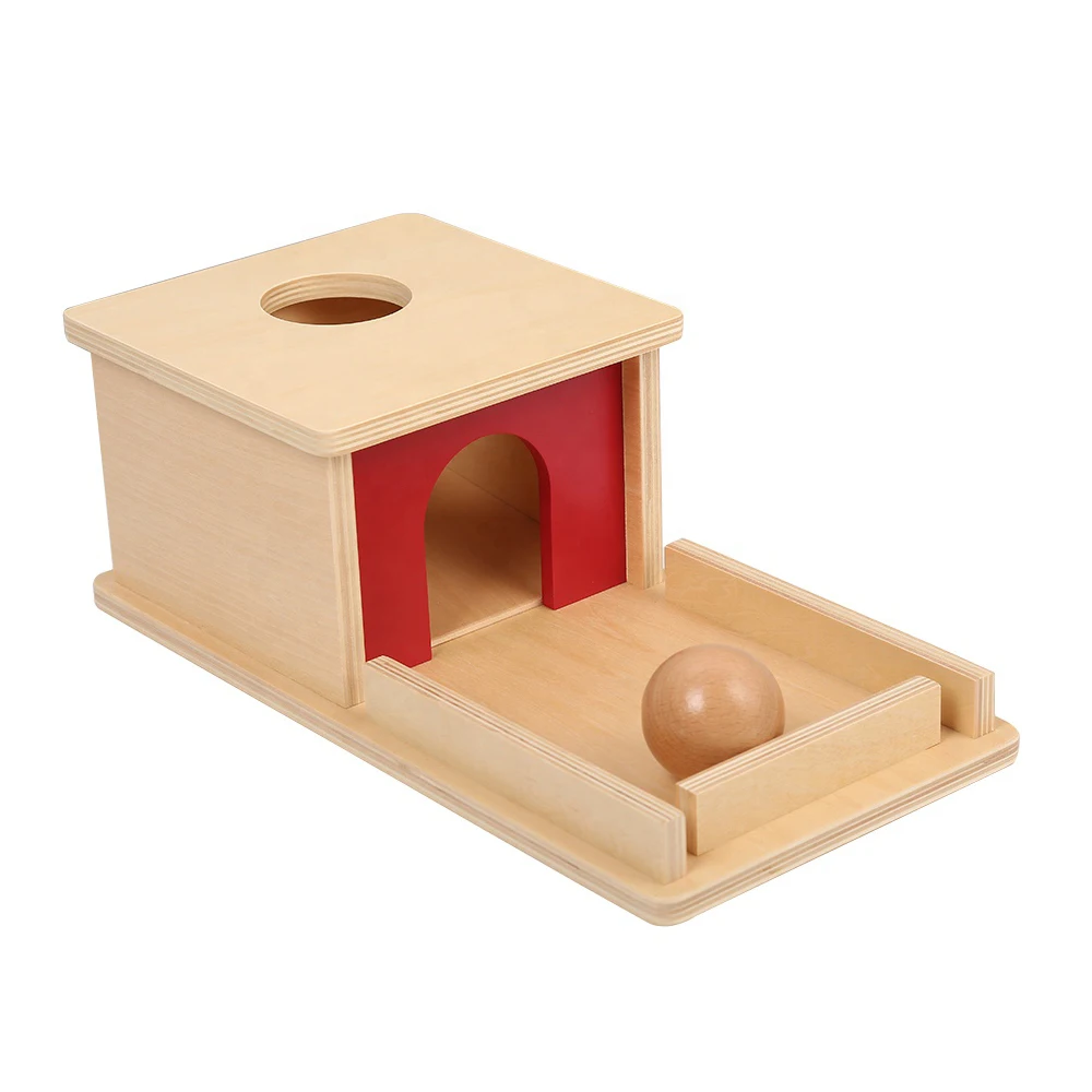 Montessori Toddler Object Permanence Box - Wooden Educational Toy 4