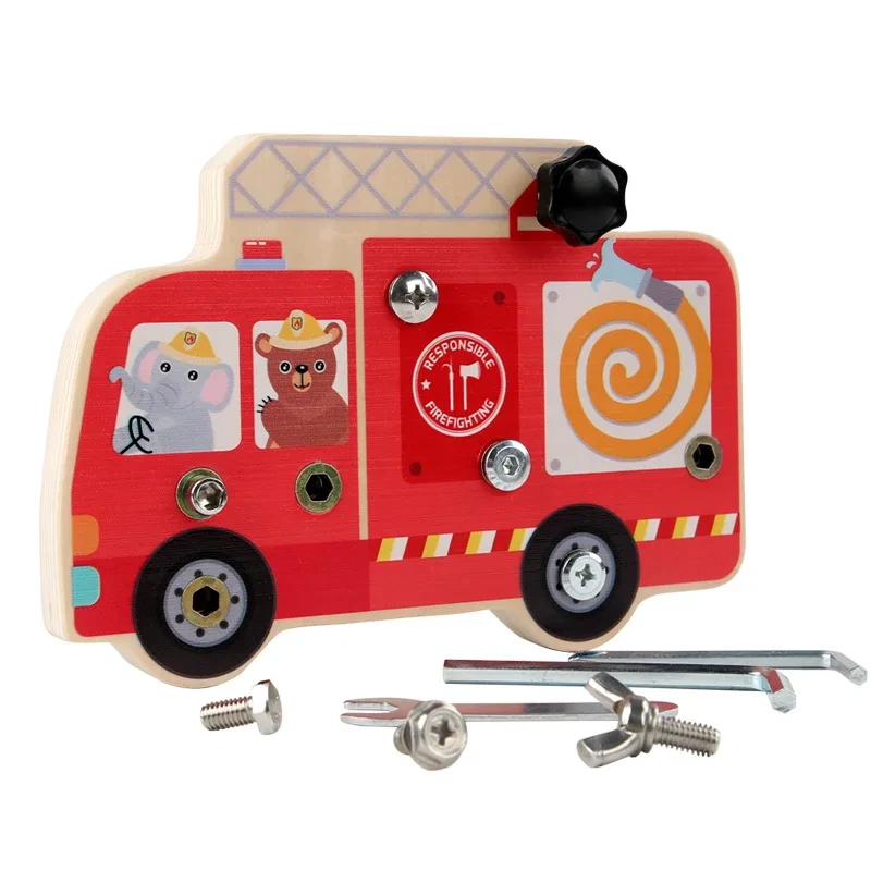 Montessori Wooden Early Education Busy Board Toy Set 1