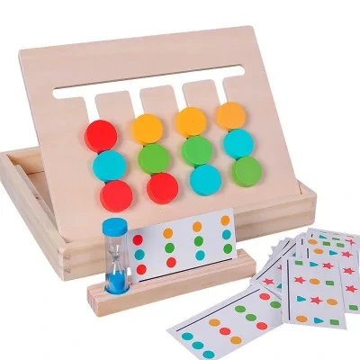 Wooden Color Sorting Game for Kids - Montessori Educational Toy 1