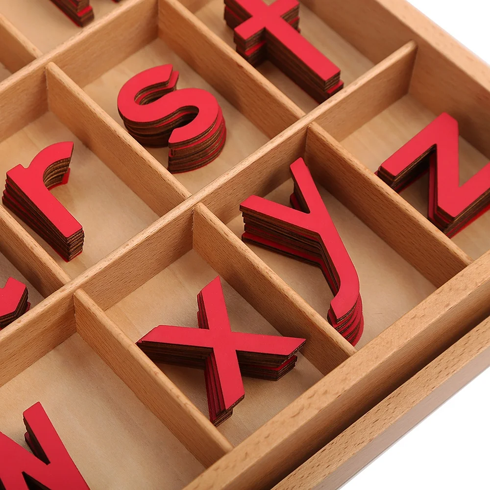 Bảng chữ cái di chuyển lớn cho trẻ em - Đồ chơi gỗ giáo dục Montessori 2