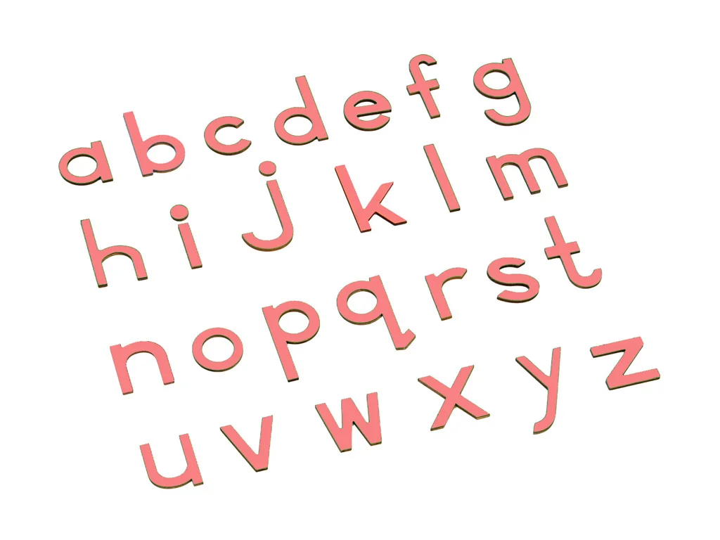 Đồ chơi học tập bảng chữ cái di chuyển bằng gỗ Montessori màu đỏ 6