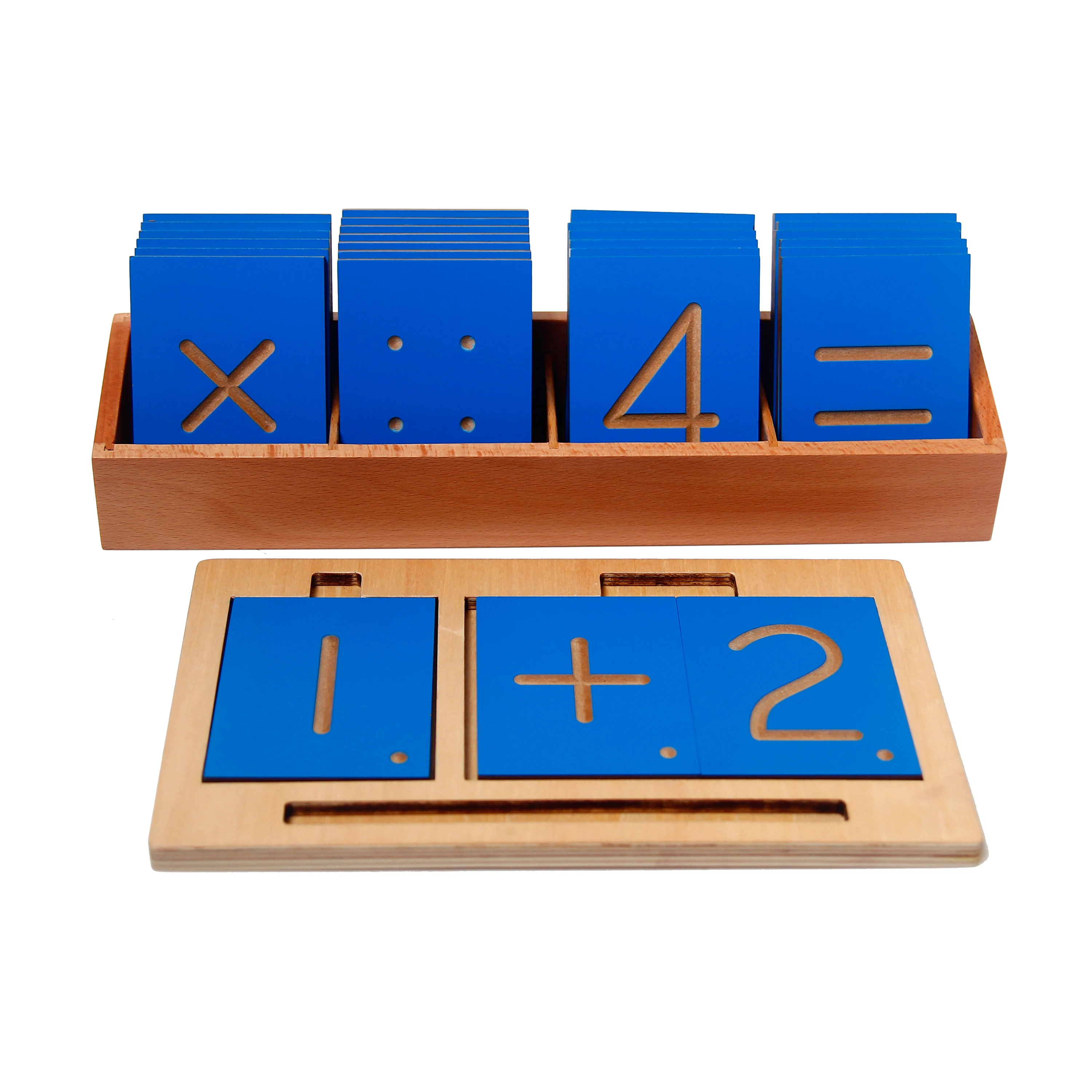 Bảng theo dõi in chữ cái bằng gỗ Montessori Capital Case dành cho trẻ em 2