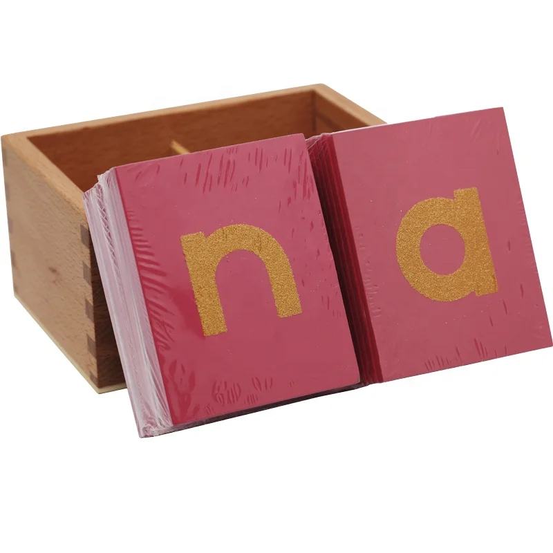 Montessori Lower & Chữ in hoa bằng giấy nhám cho trẻ em 5