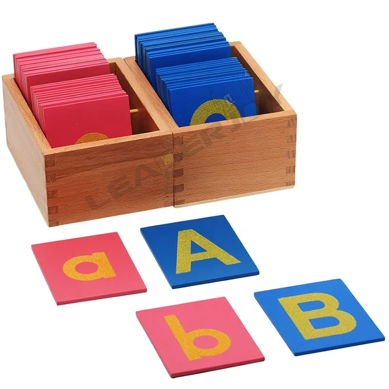 Montessori Lower & Capital Case Sandpaper Letters for Kids 1