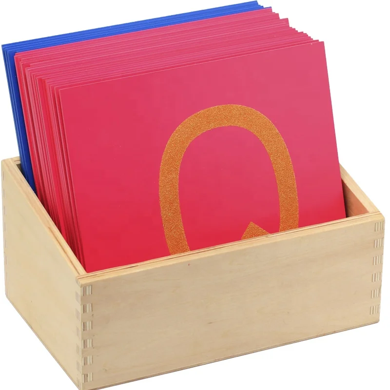 Hộp đựng chữ bằng giấy nhám Montessori Capital Case - LeaderJoy 4