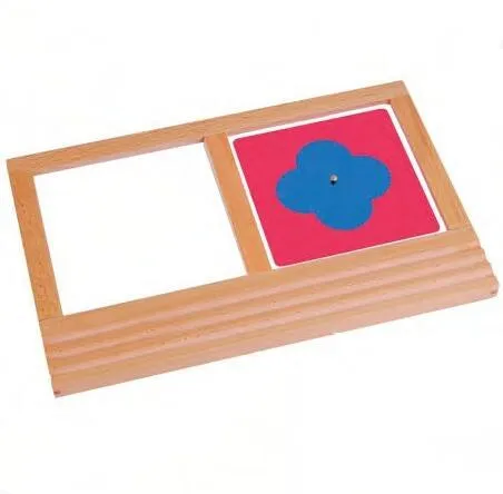 Khay truy tìm các miếng kim loại - Tài liệu học tập giáo dục Montessori 2