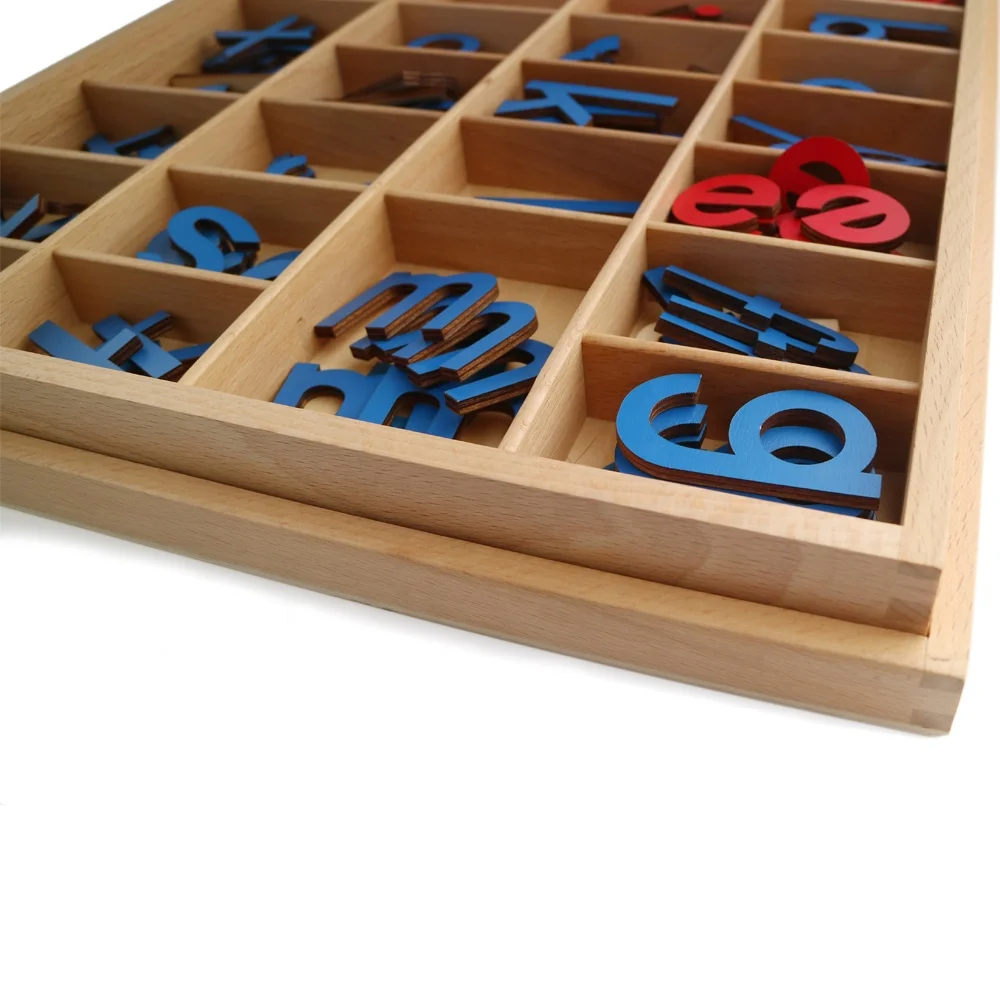 Leaderjoy Bảng chữ cái di chuyển Đồ chơi giáo dục Montessori 3