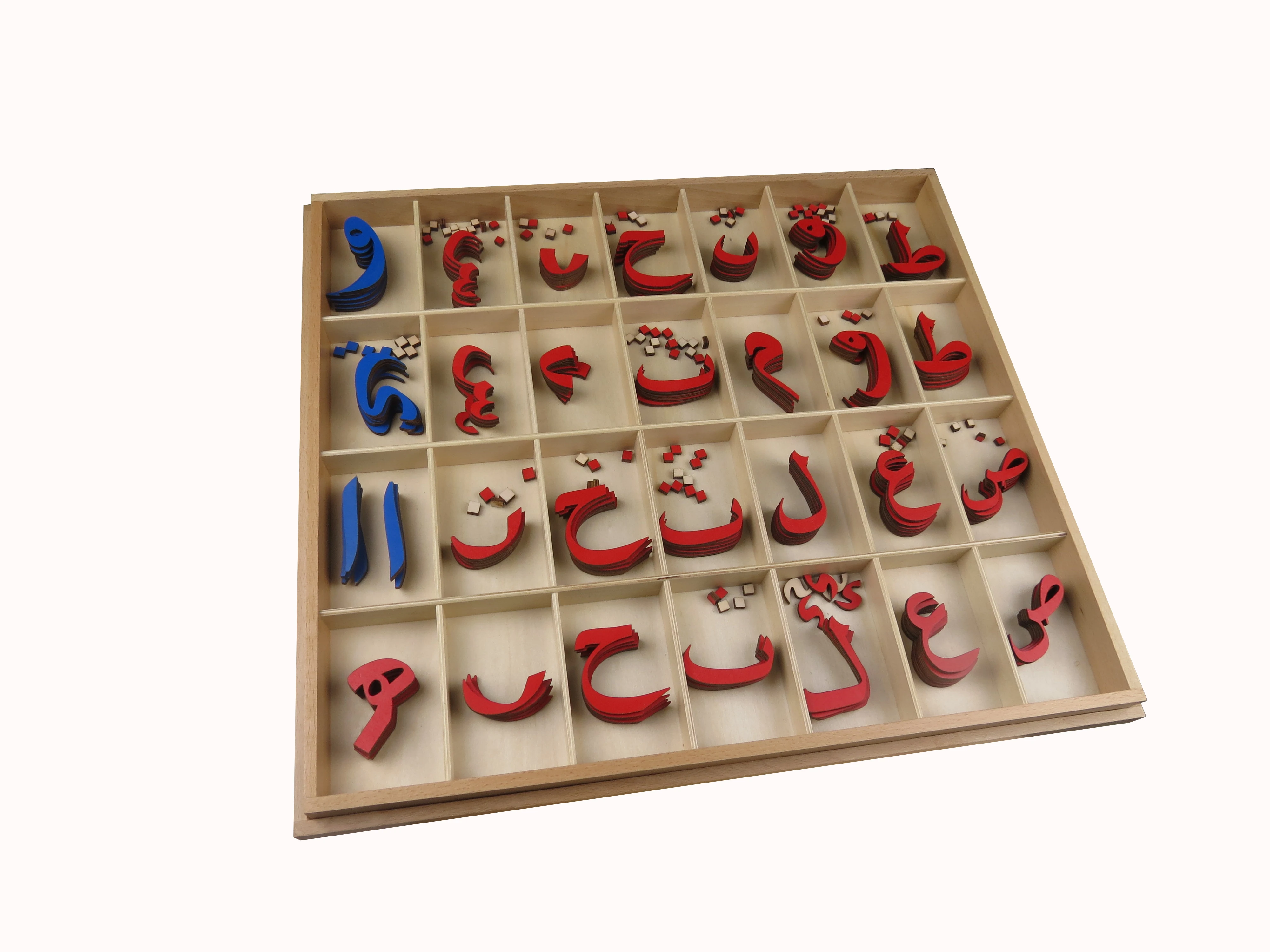 Đồ chơi bảng chữ cái Montessori bằng gỗ dành cho việc học ngôn ngữ ở trường mầm non 4