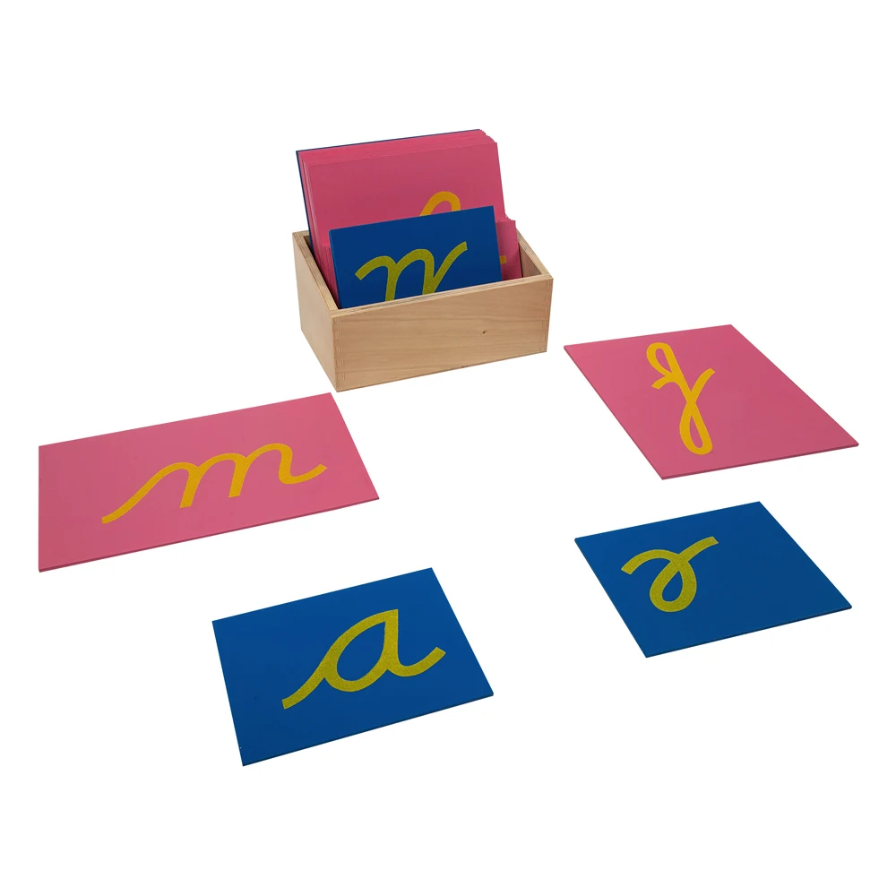Đồ chơi bảng chữ cái Montessori bằng gỗ dành cho việc học ngôn ngữ ở trường mầm non 5