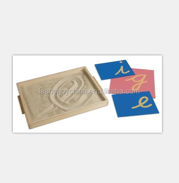 Khay giấy nhám Montessori bằng gỗ - Đồ chơi giáo dục cho trường mầm non 1