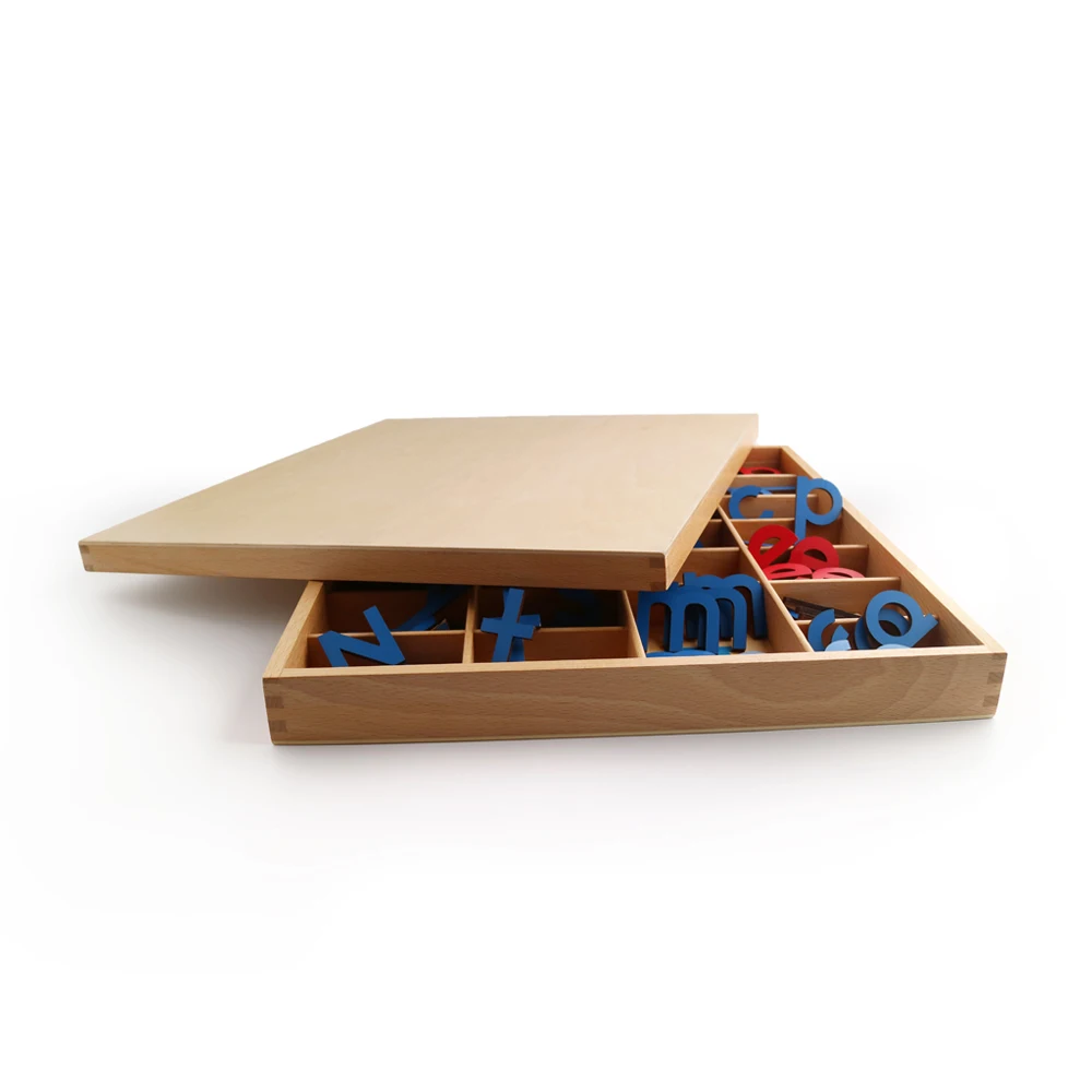 Ngôn ngữ Montessori Đồ chơi bảng chữ cái giáo dục bằng gỗ 3