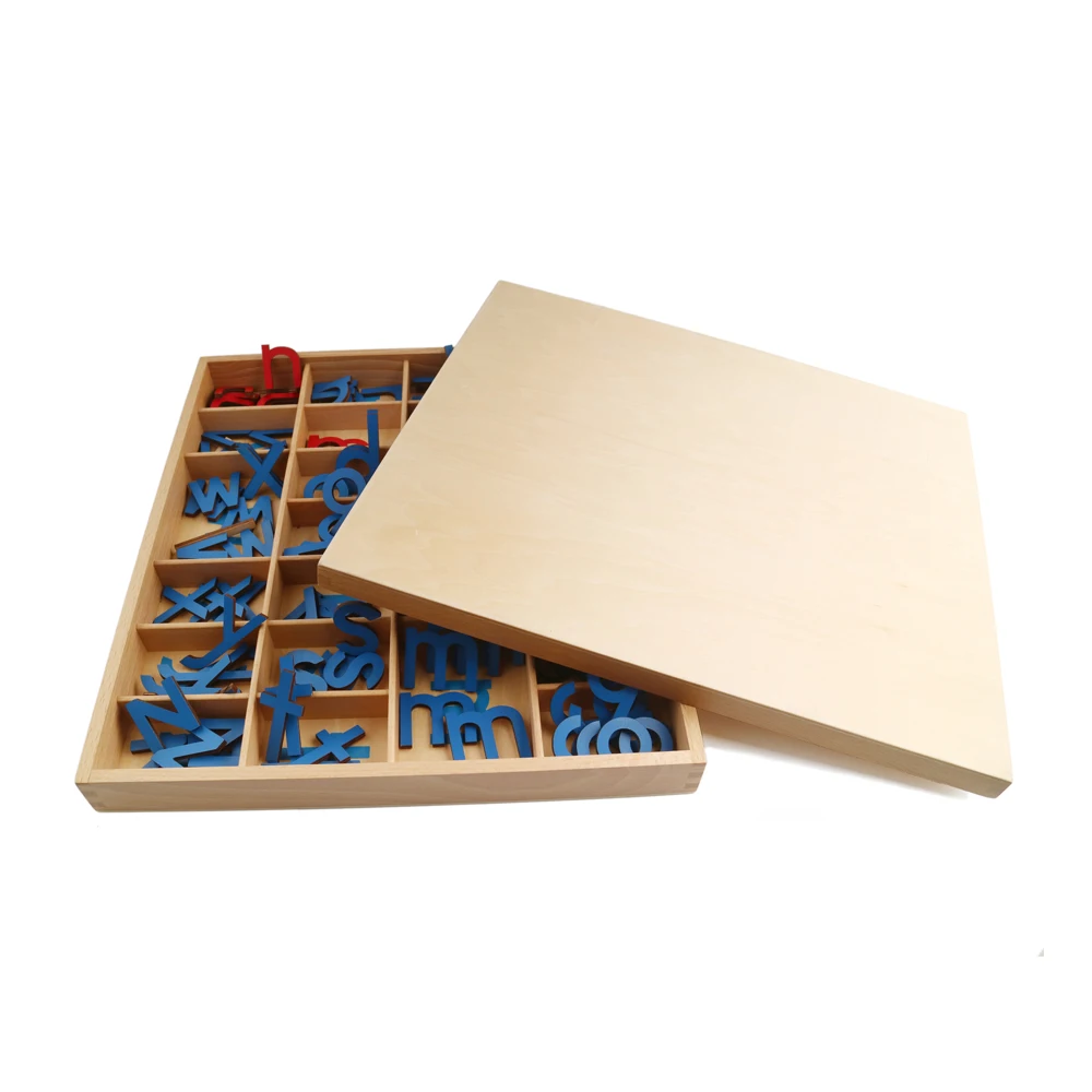 Ngôn ngữ Montessori Đồ chơi bảng chữ cái giáo dục bằng gỗ 4
