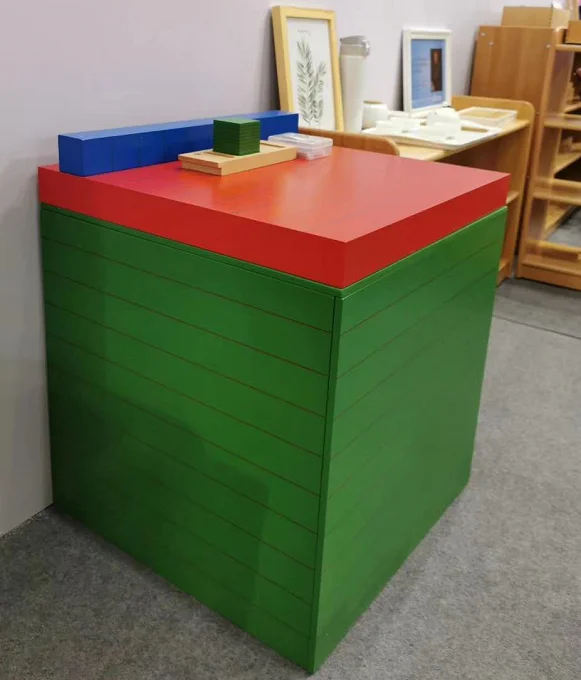 Đồ chơi hình học toán học Montessori bằng gỗ cho bé gái 8 tuổi 2