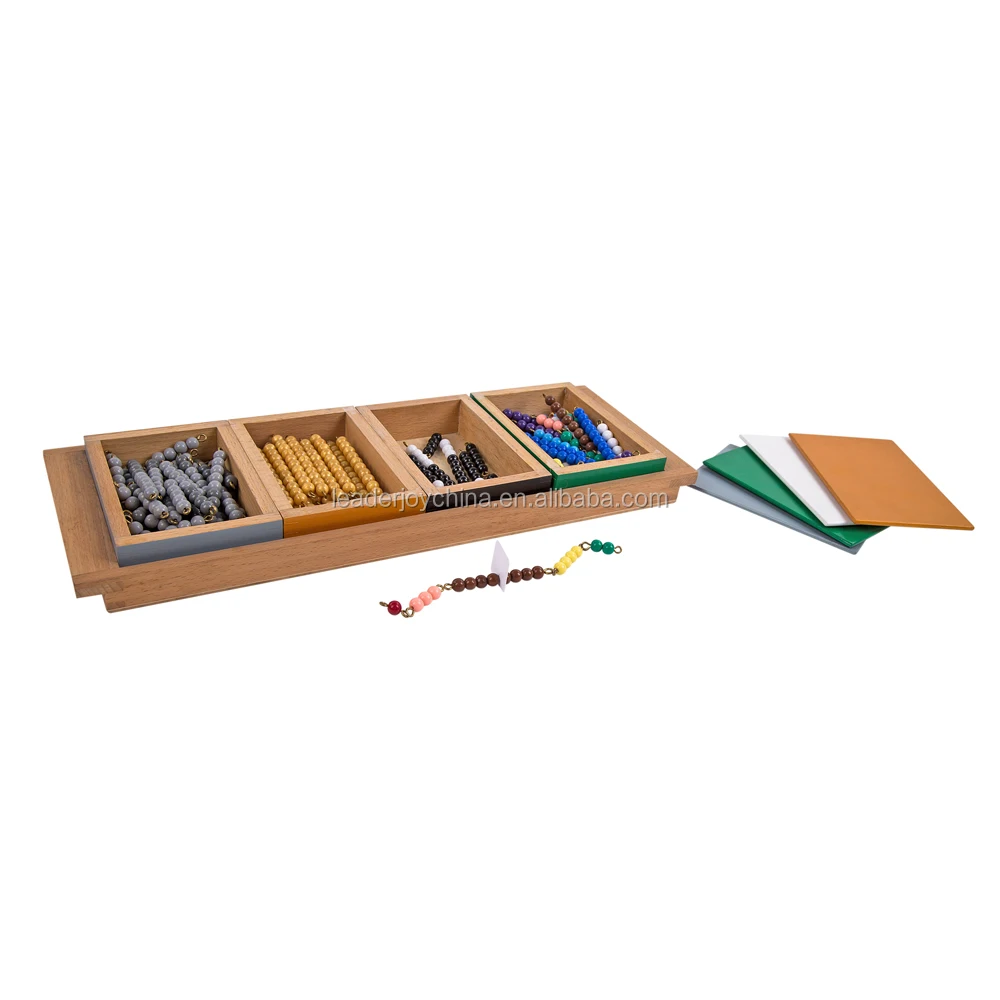 Trò chơi trừ hạt Montessori bằng gỗ Leader Joy 1
