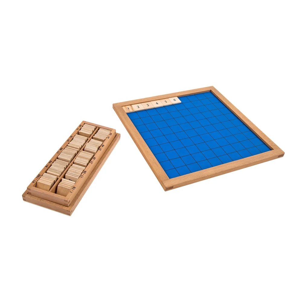 FSC Wood Kids Montessori Hundred Board - Đồ chơi giáo dục Leaderjoy 1