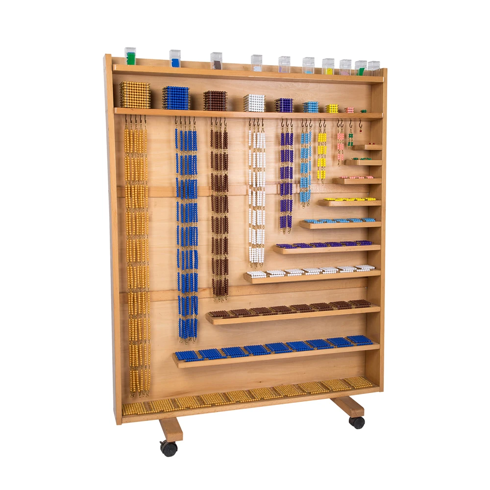 Đồ chơi giáo dục tủ hạt Montessori cho việc học sớm 1