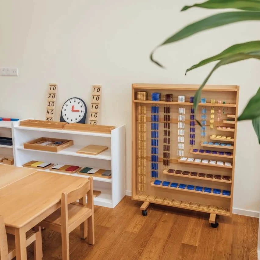 Đồ chơi giáo dục tủ hạt Montessori cho việc học sớm 3