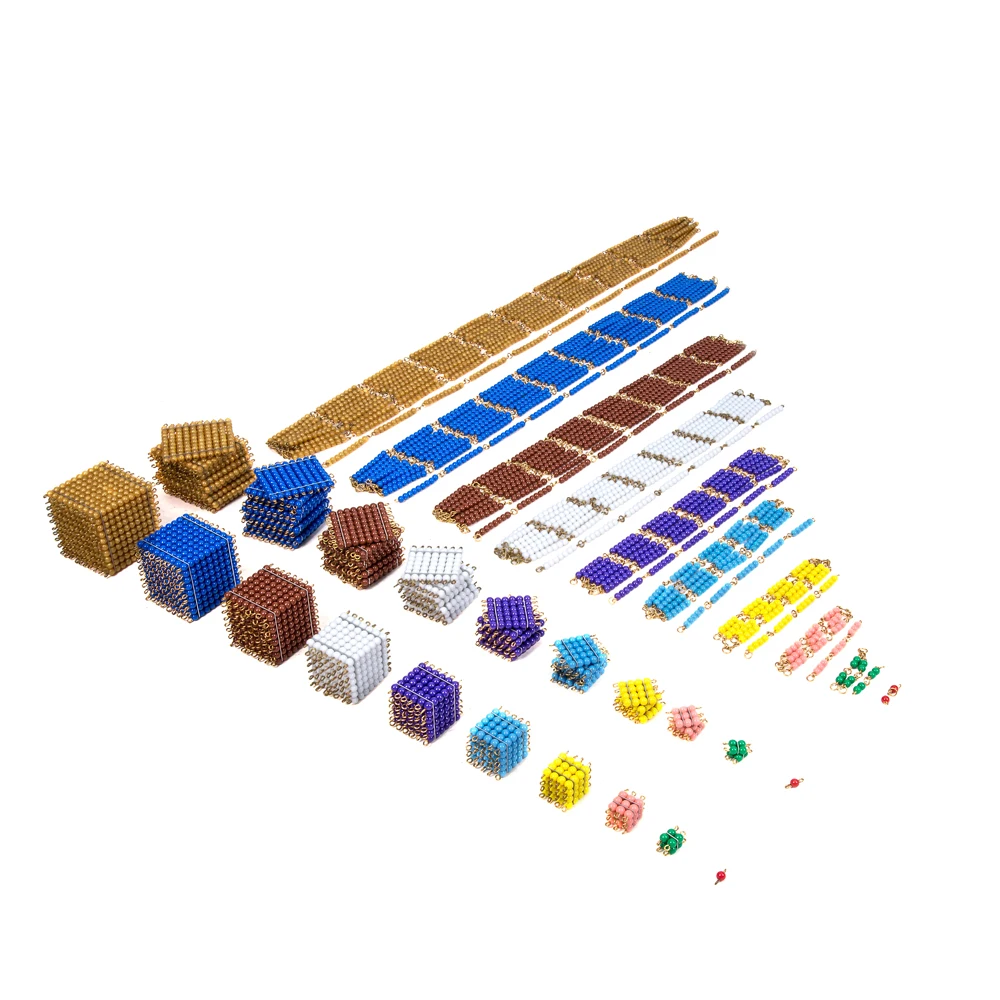 Đồ chơi giáo dục tủ hạt Montessori cho việc học sớm 4