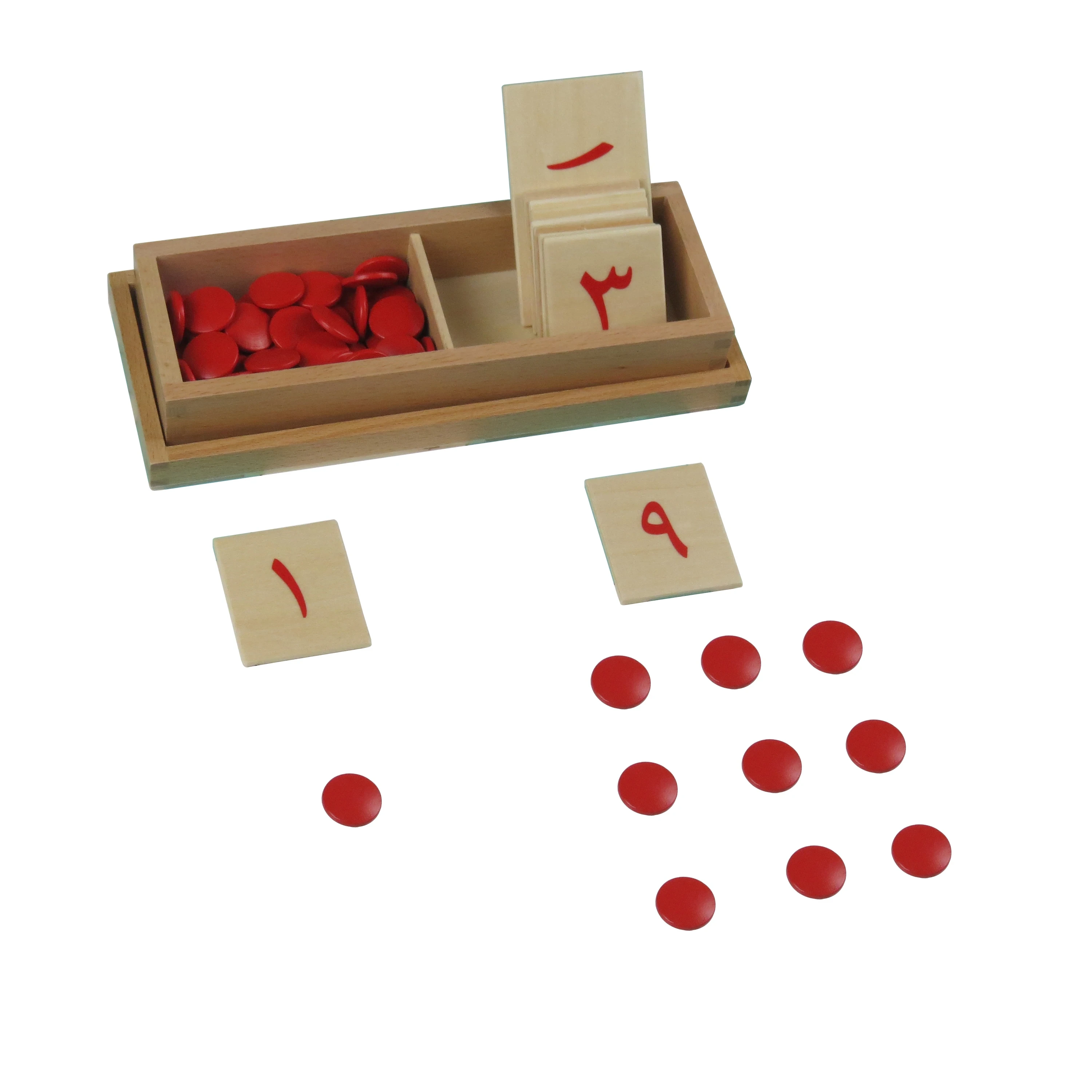 Mostradores árabes de madera para niños de guardería 1