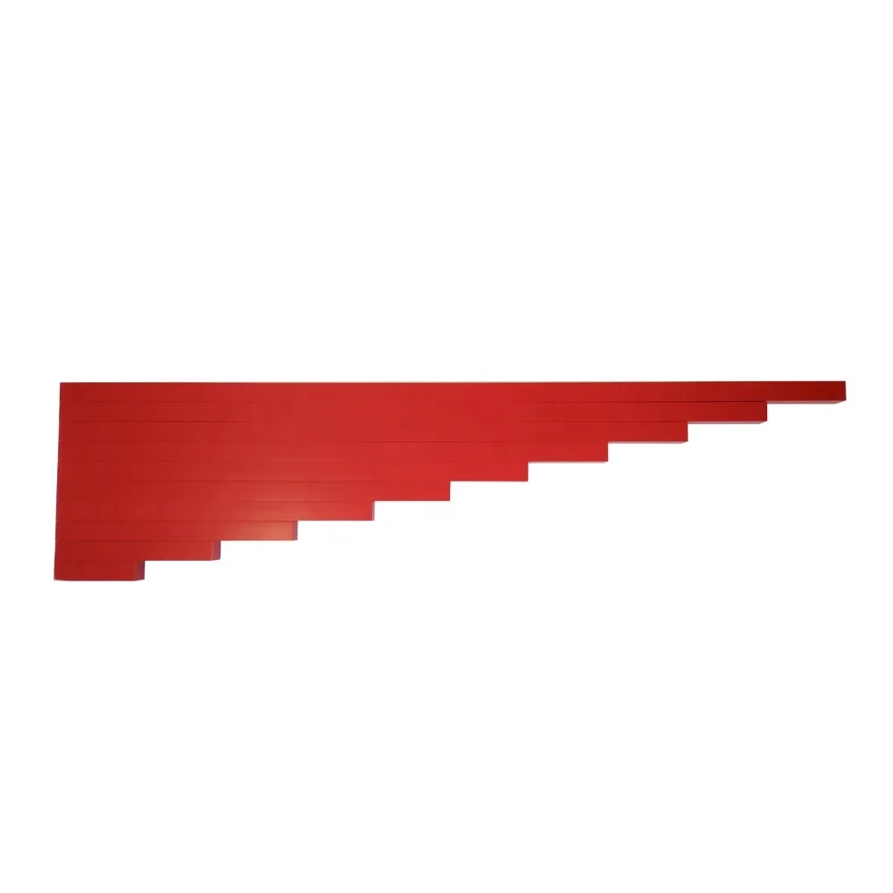 Montessori Long Red Rods Sensory Learning Toys for Kids 1