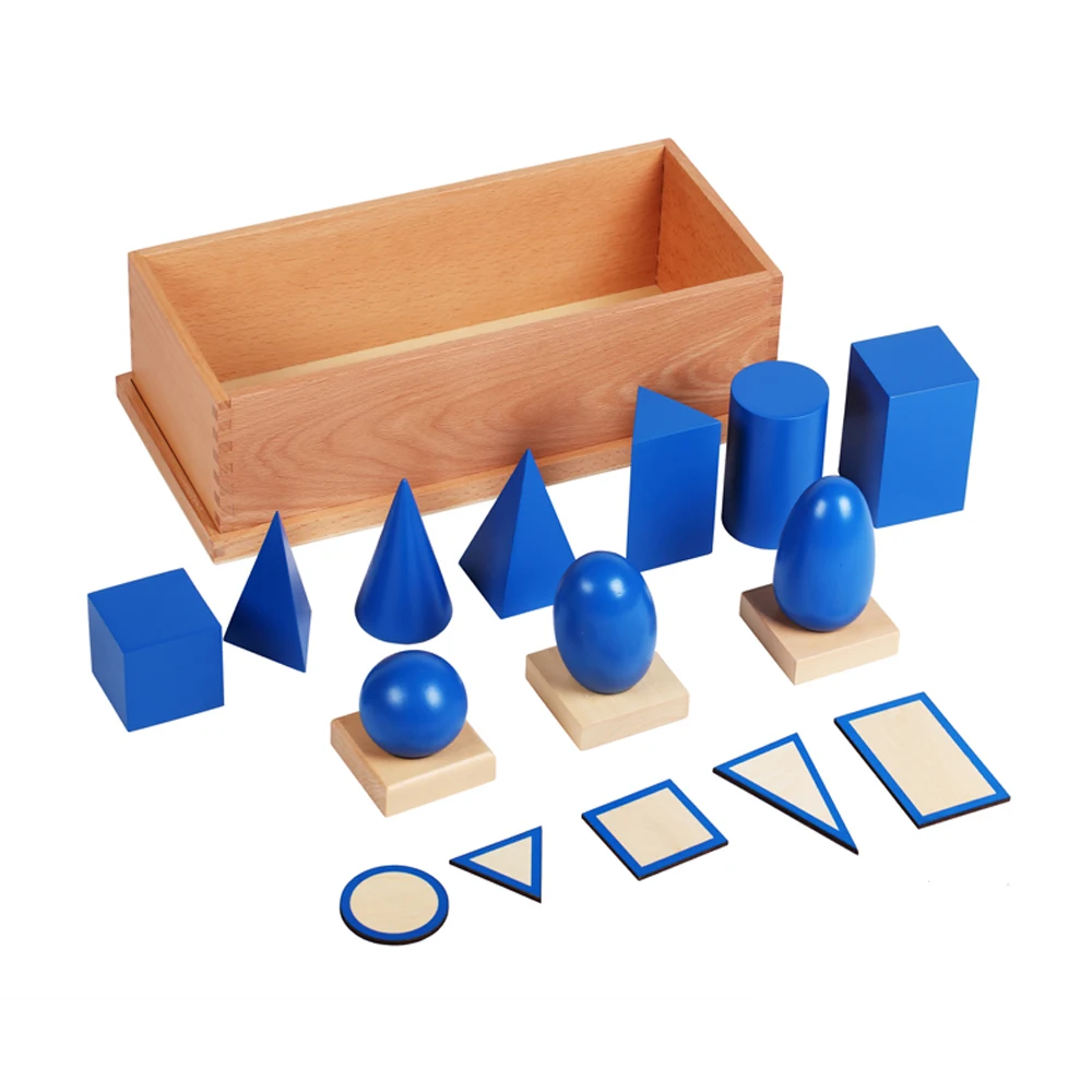 Đồ chơi giáo dục bằng gỗ hình học Montessori 1