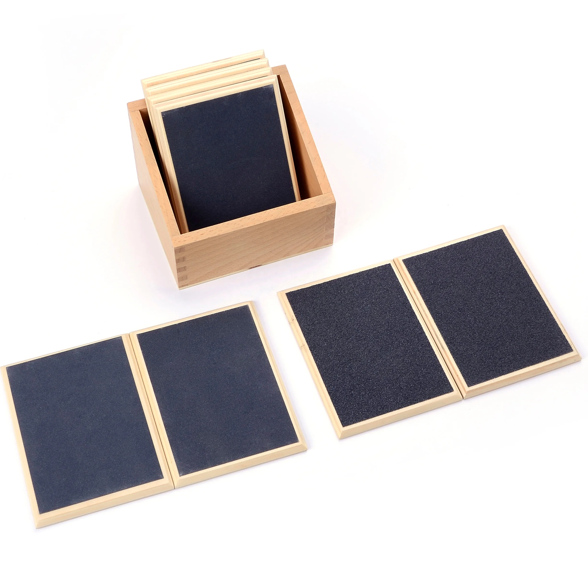 Máy tính bảng cảm ứng giáo dục Montessori cho trẻ em - Chất liệu cảm quan bằng gỗ 2