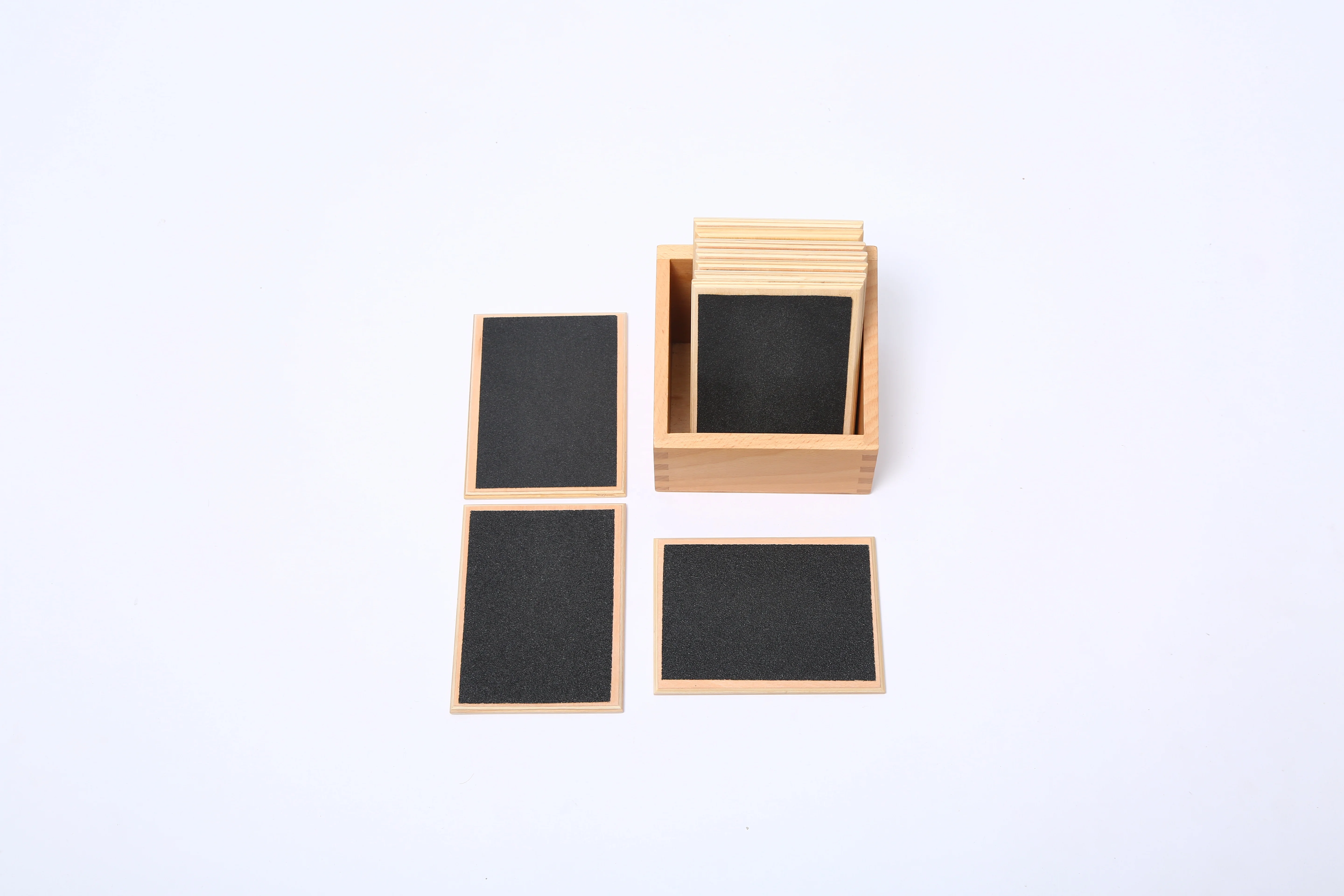 Máy tính bảng cảm ứng giáo dục Montessori cho trẻ em - Chất liệu cảm quan bằng gỗ 3