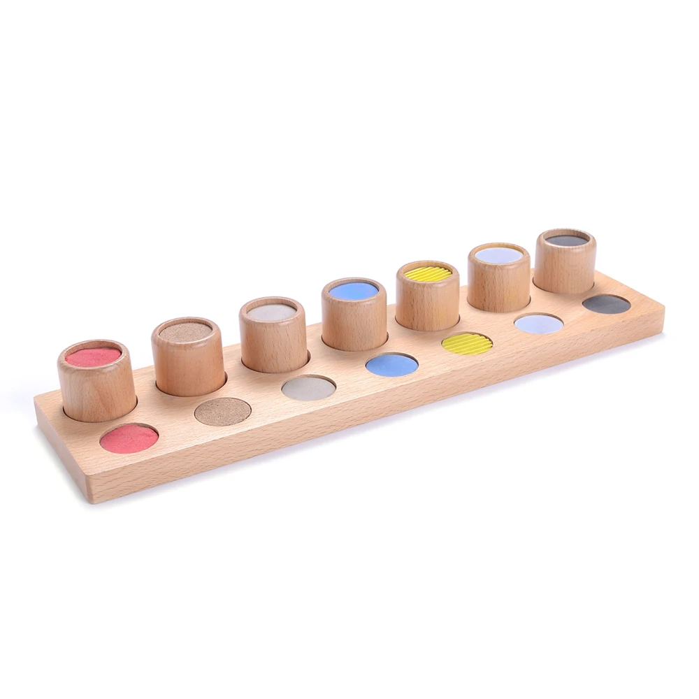 Đồ chơi giáo dục bằng gỗ sồi cho vật liệu giác quan Montessori 3