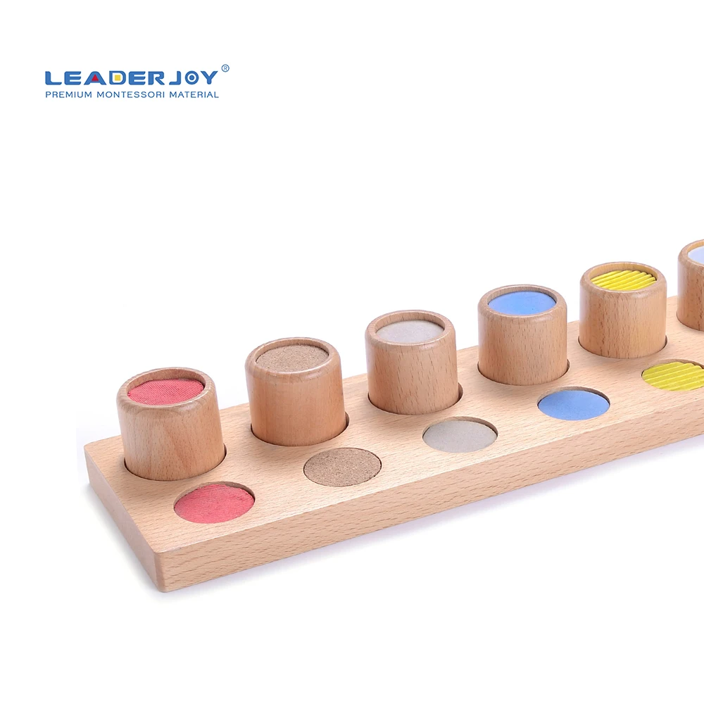 Đồ chơi giáo dục bằng gỗ sồi cho vật liệu giác quan Montessori 7
