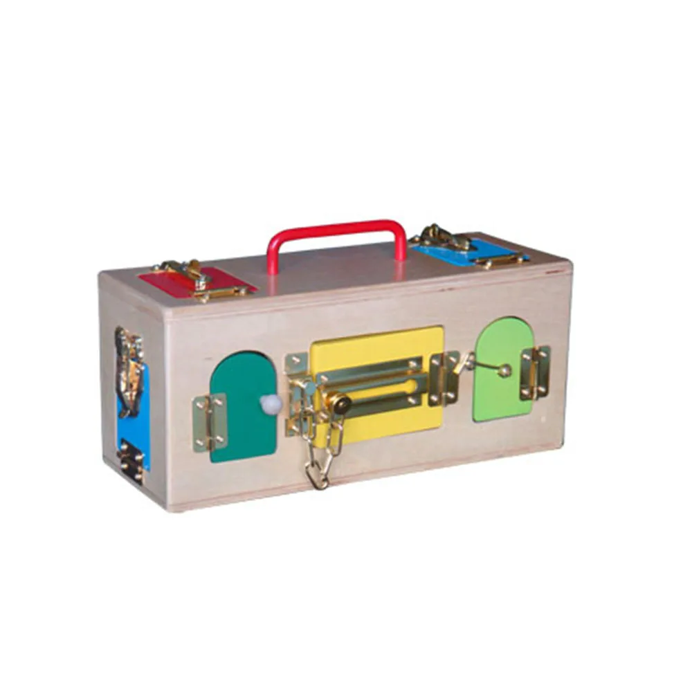 Đồ chơi giáo dục hộp khóa Montessori cho bé 2
