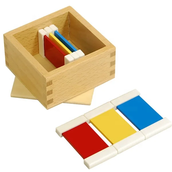 Trẻ em Máy tính bảng màu Montessori Đồ chơi giáo dục bằng gỗ 1
