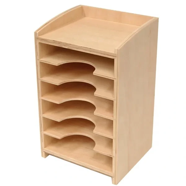 Montessori Kids Geometric Card Cabinet - Educational Wooden Toys 1