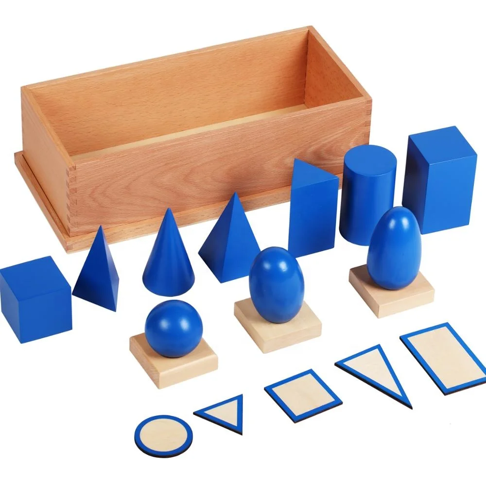 Đồ chơi giáo dục bằng gỗ hình học Montessori 3