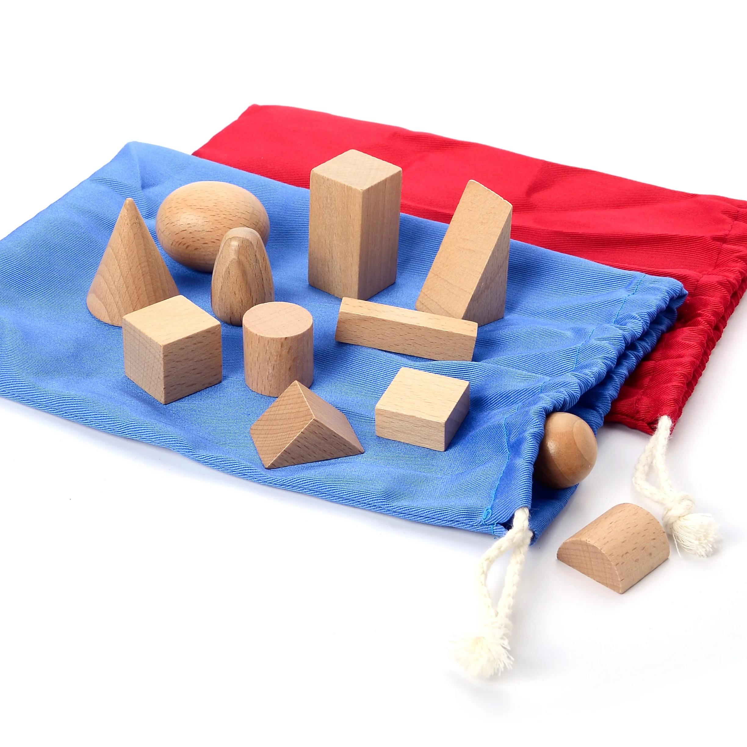 Bộ đồ chơi giác quan sơn gỗ Montessori kèm túi bông - Leaderjoy 2