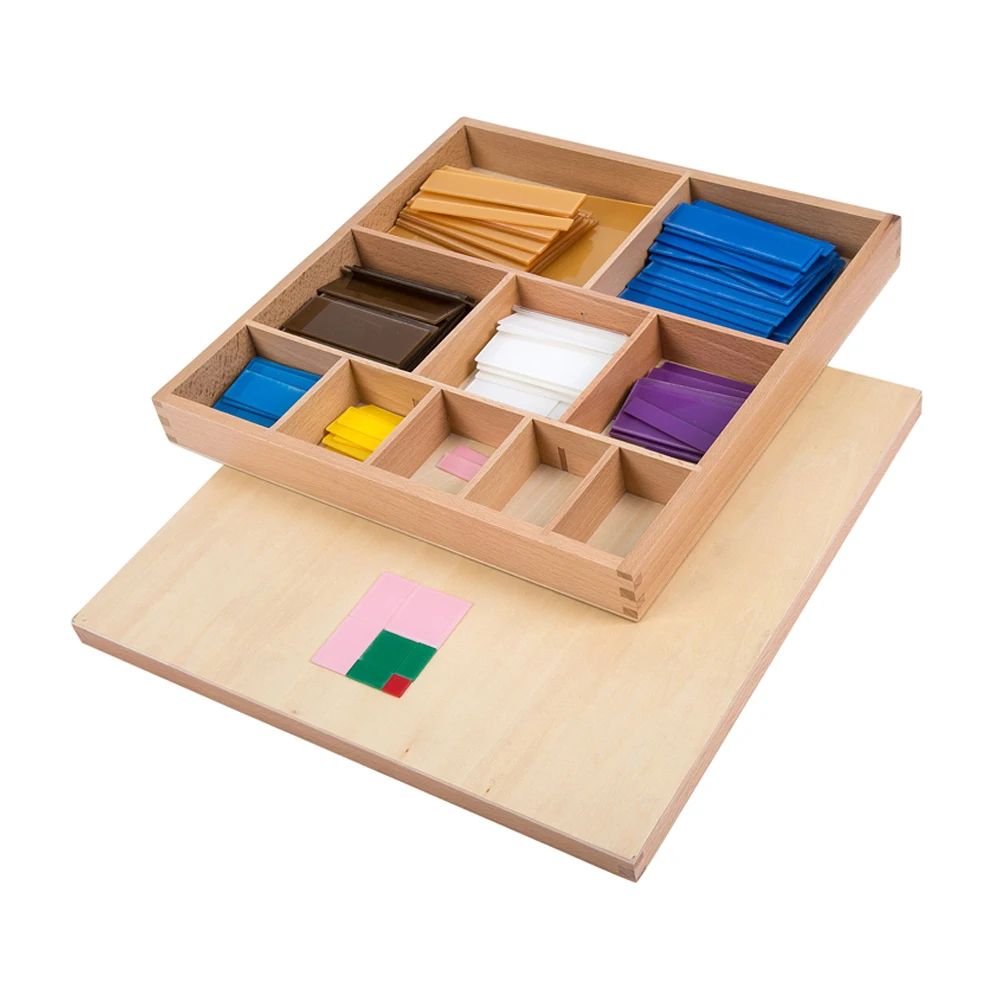 Hình vuông thập phân Montessori: Đồ chơi giáo dục bằng gỗ chất lượng cao cho trẻ em 3