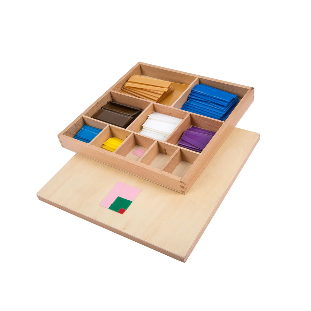 Hình vuông thập phân Montessori: Đồ chơi giáo dục bằng gỗ chất lượng cao cho trẻ em 1